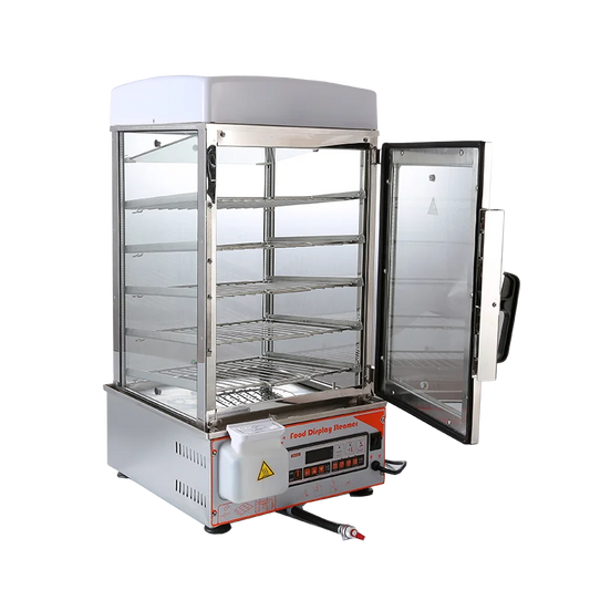 500S Automatic Energy-efficient 5 Layers Steamed Magic Bun Glass Hot Food Display Warmers Cabinets Other Baking Equipment