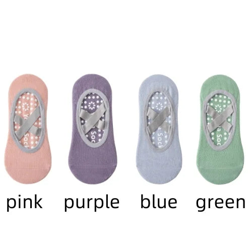 1/4pYoga socks, children's socks, cotton, professional anti slip silicone, indoor fitness, dancing, beginner Pilates sports sock