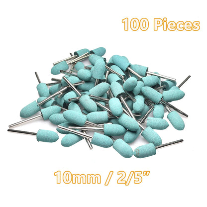 100 pcs/bag Rubber Polishing Points Jewelry Amber Woodcarving Grinding Heads Die Grinder Accessories