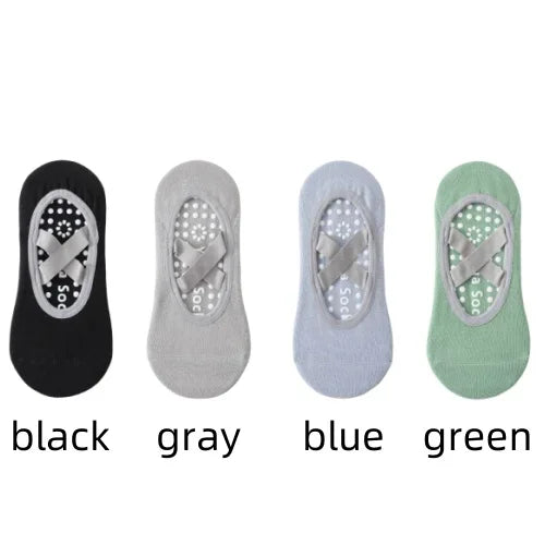 1/4pYoga socks, children's socks, cotton, professional anti slip silicone, indoor fitness, dancing, beginner Pilates sports sock