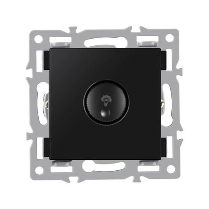 wall-mounted module diy European standard black tempered crystal glass panel socket light switch button function combi