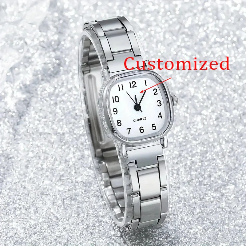 Women's watch new minimalist fashion trend gradient thin band electronic quartz watch can be customized
