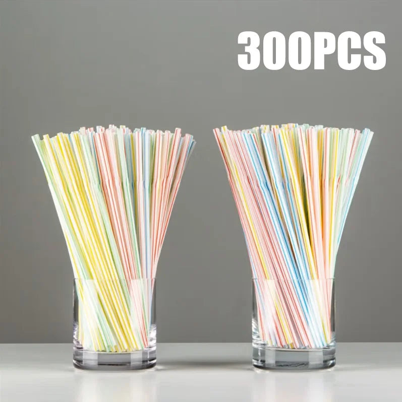100-1000PCS Drinking Straws Colorful & Black rietjes Flexible Wedding Party Supplies Drinking Beverage Straws Kitchen Wholesale