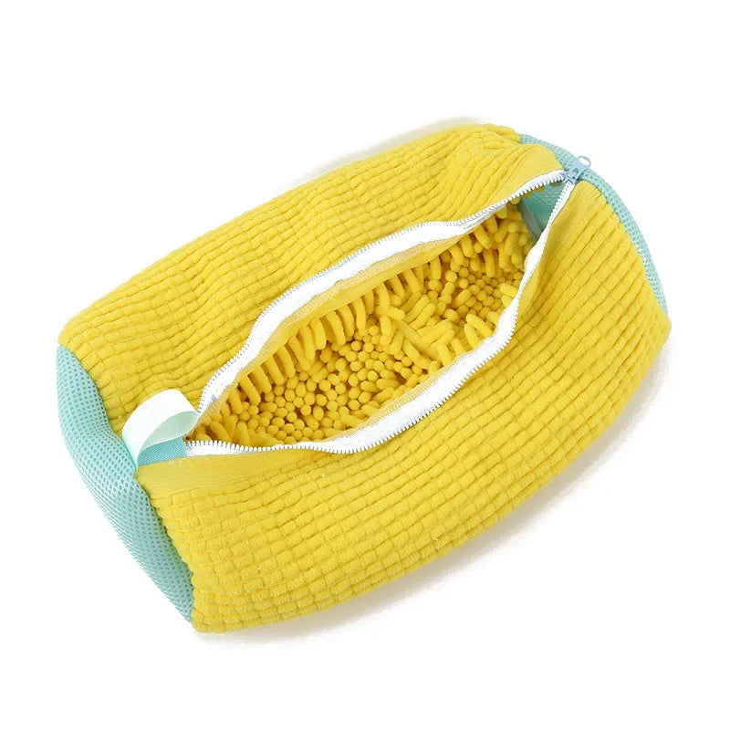 1-6PCS Shoes Washing Bag For Washing Machine Plush Fluffy Fibers Easily Remove Dirt Laundry Bags Anti-Deformation Home Organizer