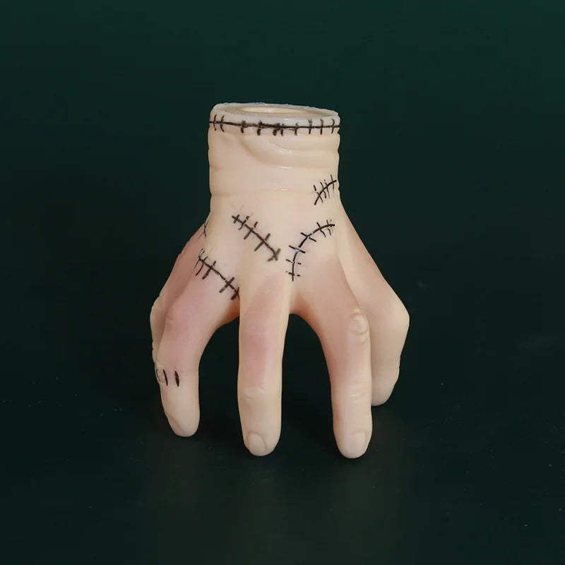 Wednesday Keychain Creative Addams PVC Hand Model Gothic Backpack Decoration Accessories Cartoon Desk Ornaments Halloween Gift