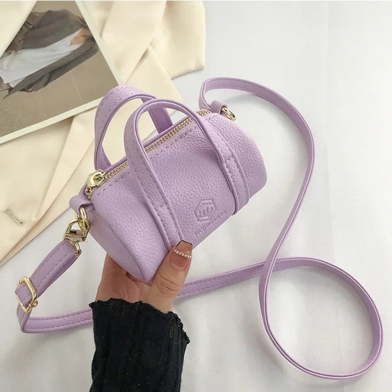 Women's Fashion Mini Bags Soft PU Leather Shoulder Bags Lipstick Organizer Earphone Key Coin Money Storage Pouch Crossbody Bag