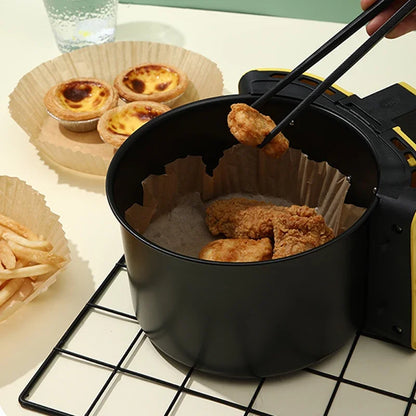 100Pcs Air Fryer Paper Oil Proof Isolation Paper Tray Disposable Non Stick Baking Pad Convenient And Durable Air Fryer Square